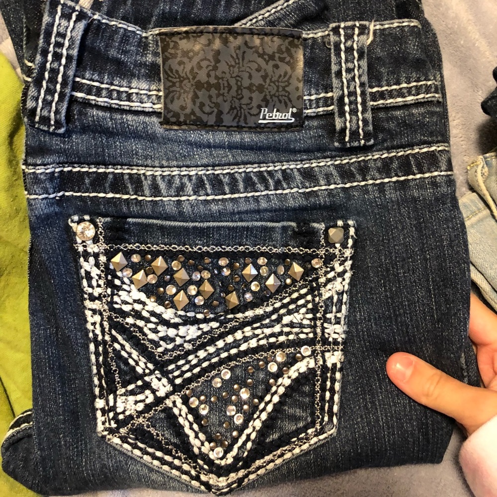 Petrol jeans